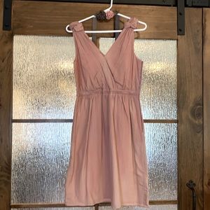 Blush Pink Linen(like) summer dress